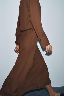 ZW COLLECTION LIMITED EDITION FLOWING WRAP DRESS - Zara фото 7