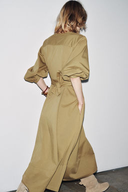 ZW COLLECTION BELTED SHIRT DRESS - Zara фото 5