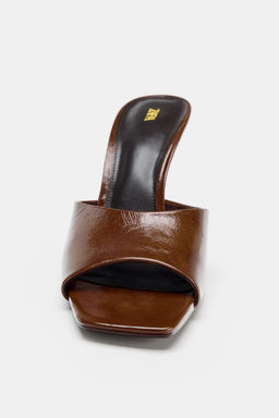 ZAPATO TAC?N PIEL / Marr?n - Zara фото 4