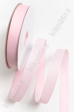 Лента репсовая 2,5 см*100 ярд "1 сорт" (SF-5927) розовый №04