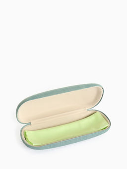 Футляр для очков на хлопушке, размер 16×6×3 см, зелёный