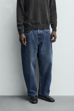 JEANS TAPERED WIDE FIT / Azul - Zara фото 2
