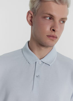 Поло мужское в сером цвете туман 111838/1 - Mark formelle фото 5