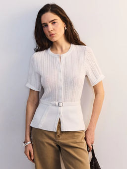 Приталенный кардиган с поясом / Zarina