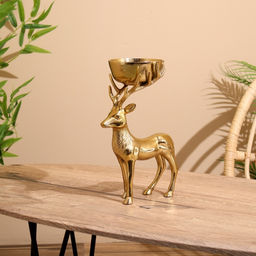 Подсвечник «Олень», 19×12×28 см, алюминий