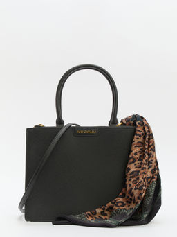 Женский тоут JUST CAVALLI JC FOULARD ICONIC LEOPARD Артикул 4107696, черный