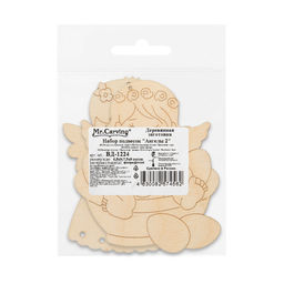 Заготовка для декорирования Mr. Carving ВД-1224 Набор подвесок Ангелы фанера 6.5 х 9 х 0.3 см Ангелы 1  фото 5