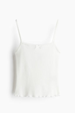 Top de tirantes con ribete de encaje - H&m фото 2