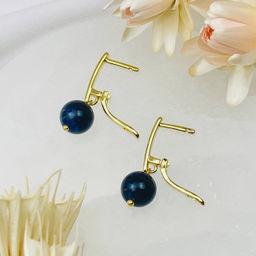 Серьги из Содалита - Радуга самоцветов фото 3