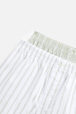 PACK OF 2 CONTRAST POPLIN BOXERS - Zara фото 3