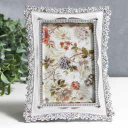 Фоторамка для фото 10×15 см «Розы», перламутр, 19.7×15×1 см