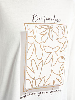 Bisiklet Yaka Bask?l? Hamile Tunik