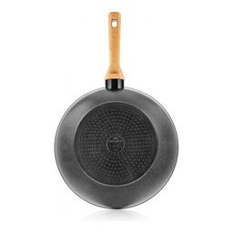 Сковорода-вок с крышкой Walmer York Induction, 28 см, цвет светлое дерево  фото 3