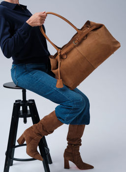 Замшевая сумка Daniela DBR 31375 светло-коричневый  фото 4