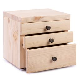 Заготовка для декорирования Mr. Carving ВД-1092 Комод 3 ящика сосна 20 х 15 х 18 см фото 3