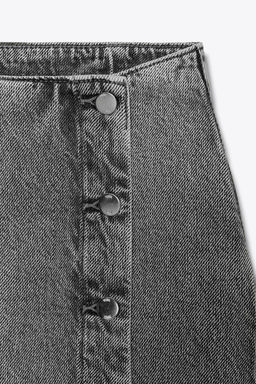 Z1975 DENIM CROSSOVER MIDI SKIRT - Zara фото 14