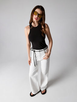 CONCEPT CLUB / Брюки джинсовые жен. Elsie_straight крем  фото 5