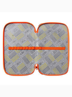 Пенал школьный, 2 секции, 12.5×20.5×4 см«Панда»