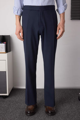 Lacivert Erkek Yeni Italyan Kesim Kumas Pantolon TMNAW26PL00016