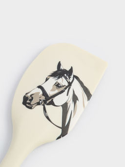 Лопатка-шпатель, 27 см, силикон, молочная, Конь, Horse - Anna lafarg фото 3