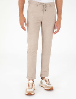 Bej Slim Fit Kanvas Pantolon - Pierre cardin фото 2