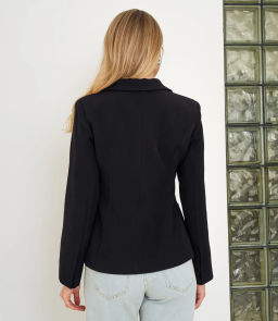Жакет #КТ8067, чёрный - Dommod фото 3