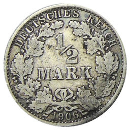 1/2 марки 1906 года A Германия