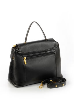 LACCOMA сумка Y2390-черный натуральная кожа полиэстер фото 4