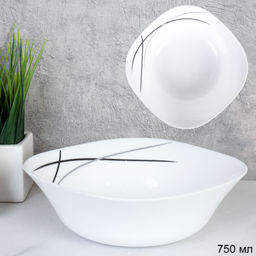 Тарелка квадратная суповая 750 мл 170 мм / FSW-75 (7267-2) /уп 3/36/ Полосы классика