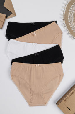 Женские трусы-слипы в рубчик 5 шт. Nicoletta  фото 10