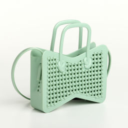 Сумка детская для девочки без застёжки, светло-зелёная