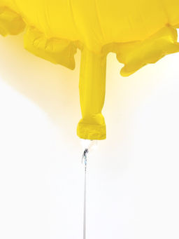 Цена за 2 шт. Воздушный шар фольгированный 22" "Солнышко" цвет желтый