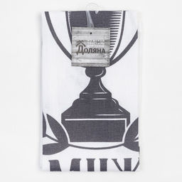 Кухонное полотенце Доляна. Лучший муж, 35?60 см, 100% хлопок, 160 г/м?