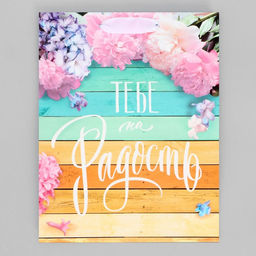 Цена за 2 шт. Пакет подарочный ламинированный, упаковка, Тебе на радость, MS 18?23?8 см