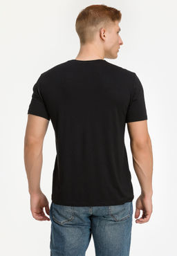 Футболка мужская короткий рукав GREG G145-V-90003 (черный)  фото 7