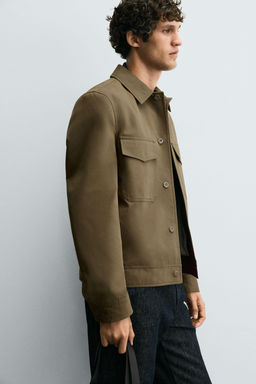 COTTON BLEND TECHNICAL JACKET - Zara фото 6