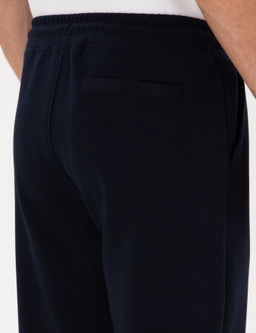 Lacivert Slim Fit Pamuk Kar___ml_ Pa_as_ Lastikli E_ofman Alt_