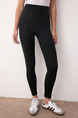 Siyah Toparlay?c? Beli Lastikli Yuksek Bel Esnek Orme Tayt TWOAW20TA0087 - Trendyolmilla фото 36