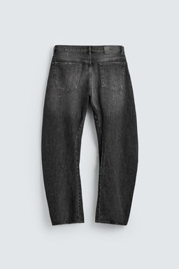 JEANS BARREL FIT COSTURAS GIRADAS / Carb?n - Zara фото 10