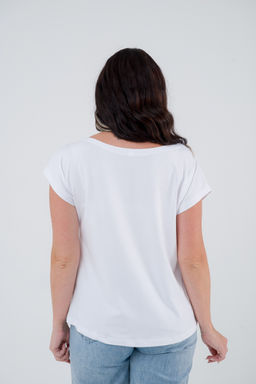 Футболка женская из вискозы Лирика белый Call me angel - Амадэль фото 5