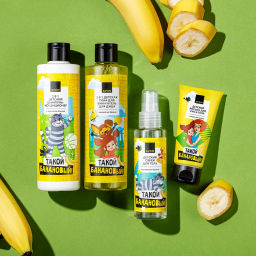 2 в 1 Детская пена для ванн и гель для душа с ароматом банана, 250 мл