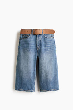 Bermudas denim con cintur?n