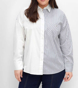 Блузка, белая с рисунком