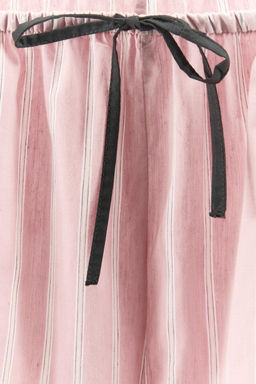 CONTRAST TRIM STRIPED TROUSERS - Zara фото 5