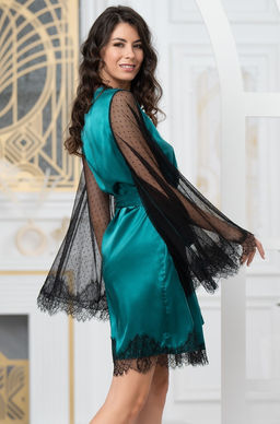 Короткий запашной халат Mia-Amore  фото 2