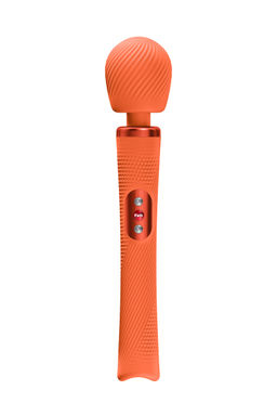 Вибромассажер Fun Factory VIM VIBRATING WAND, силикон, оранжевый, 31,3 см