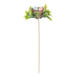 Изделие декоративное (вставка) "Гнездо" (11*7,5*6), L11 W7,5 H31 см