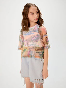 ACOOLA / Блузка детская для девочек Chaika набивка