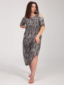 Платье женское кулирка "ВЛАДА" ЗЕБРА