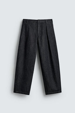 BARREL FIT DENIM CHINO TROUSERS - Zara фото 7